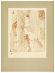 På scenen, tallrik ett från Yvette Guilbert av Henri de Toulouse Lautrec