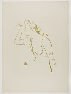 Paula Brébion, från Le Café-Concert av Henri de Toulouse Lautrec