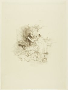 Picknick av Henri de Toulouse Lautrec