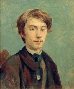 Porträtt av Émile Bernard av Henri de Toulouse Lautrec