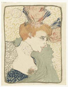 Porträtt av Music Hall Entertainer Marcelle Lender av Henri de Toulouse Lautrec