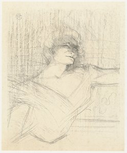 Portret van skådespelerskan Yvette Guilbert i Dans la Glu Yvette Guilbert i limmet Yvette Guilbert: Engelsk serie (serietitel) av Henri de Toulouse Lautrec