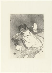 Portret van komiek Caudieux dansar i Petit Casino Caudieux Petit Casino Konsertcaféet (serietitel) av Henri de Toulouse Lautrec