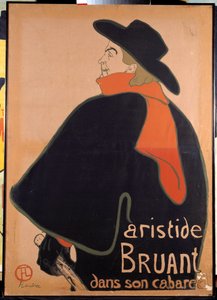 Affisch föreställande Aristide Sparrow (1851-1925) i sin kabaré. Litografi av Henri de Toulouse-Lautrec (Toulouse Lautrec) (1864-1901). 1893. Paris, Museum för affisch och reklam av Henri de Toulouse Lautrec