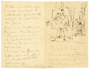 Princeteau och Lautrec av Henri de Toulouse Lautrec