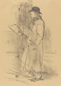 Program för "Benefice Gemier" (Programme du "Bénéfice Gemier") av Henri de Toulouse Lautrec