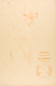 Program för spetälska av Henri de Toulouse Lautrec