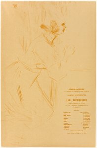 Programm für La Lépreuse von Henri de Toulouse-Lautrec