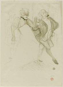Réjane och Galipaux, i Madame Sans-Gêne av Henri de Toulouse Lautrec
