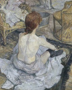 Rousse, även känd som La Toilette av Henri de Toulouse Lautrec