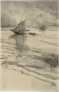 Segelbåtar av Henri de Toulouse Lautrec