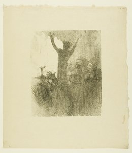Schlomé Fuss i synagogan, från Au Pied du Sinaï av Henri de Toulouse Lautrec
