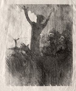 Schlomé Fuss in der Synagoge, 1897