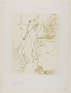 Studie av en kvinna av Henri de Toulouse Lautrec