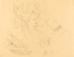 Kvällsmat i London av Henri de Toulouse Lautrec