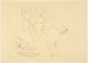 Kvällsmat i London av Henri de Toulouse Lautrec