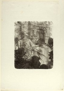 Textilmarknad, Krakow, från Au Pied du Sinaï av Henri de Toulouse-Lautrec