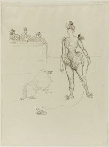 Djurtämjaren inför domstolen av Henri de Toulouse Lautrec