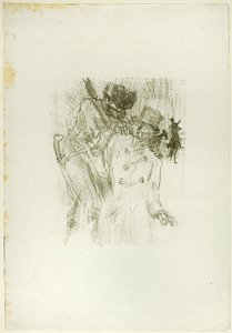 Gripandet av Schlomé Fuss, från Au Pied du Sinaï av Henri de Toulouse Lautrec