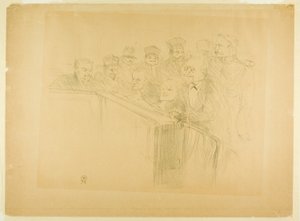 The Arton Trial (första plattan) av Henri de Toulouse Lautrec