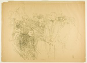 The Arton Trial, Ribot som ger bevis (andra plattan) av Henri de Toulouse Lautrec