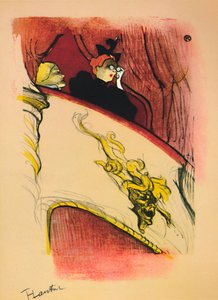 Boxen med den förgyllda masken, 1893, 1946 av Henri de Toulouse Lautrec