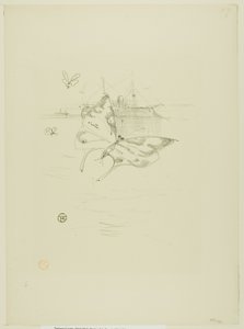 Fjärilarna, från Melodies av Désiré Dihau av Henri de Toulouse Lautrec