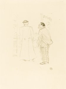 Den första säljaren av Jourdan och Brown Den första säljaren av Jourdan och Brown, 1897. av Henri de Toulouse Lautrec