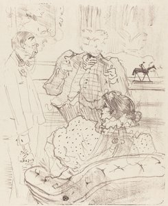 The Forfeit (La gage) av Henri de Toulouse Lautrec