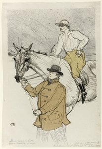 Jockeyn går till posten av Henri de Toulouse Lautrec