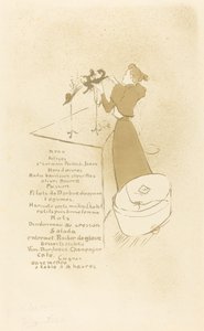 The Milliner (The Milliner - Renée Vert) av Henri de Toulouse Lautrec