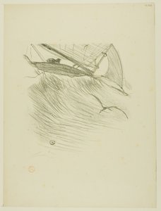 Havssvalorna, från Melodier av Désiré Dihau av Henri de Toulouse Lautrec