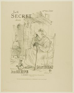 Hemligheten, från melodier av Désiré Dihau av Henri de Toulouse Lautrec