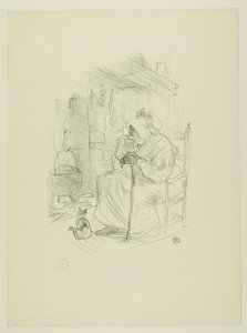The Secret, från Mélodies de Désiré Dihau av Henri de Toulouse Lautrec