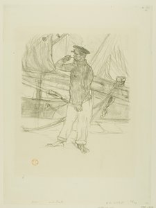 Den rökta sillen, från Melodies av Désiré Dihau av Henri de Toulouse Lautrec