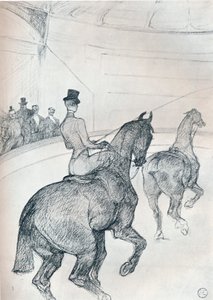 Trick-rider kör tandem, c1899 1934 av Henri de Toulouse Lautrec