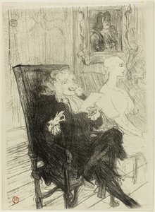 Truffier och Moreno, i Lärda kvinnor av Henri de Toulouse Lautrec