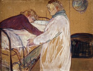 Zwei Frauen machen ihr Bett von Henri de Toulouse Lautrec