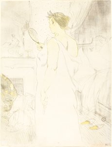 Kvinna vid spegeln Kvinna med spegel, 1896. av Henri de Toulouse Lautrec