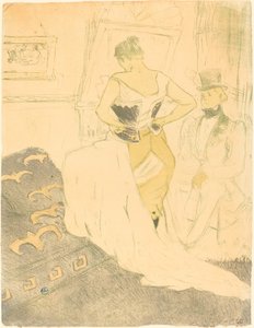 Kvinna i korsett (Femme en korsett) av Henri de Toulouse Lautrec