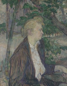 Frau im Garten sitzend, 1891