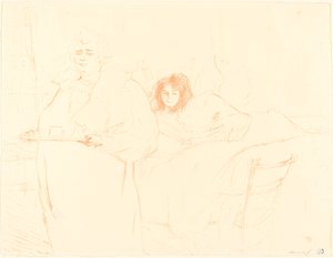 Kvinna med en bricka (Femme au plateau) av Henri de Toulouse Lautrec