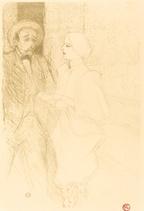 Yahne och Mayer i "The Difficult Age" (Yahne och Mayer i "The Difficult Age") av Henri de Toulouse Lautrec