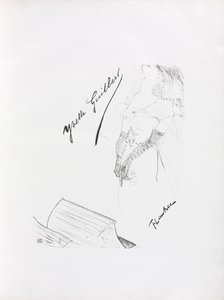 Yvette Guilbert-English Series: Frontispice, 1898. av Henri de Toulouse Lautrec