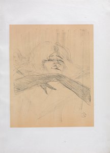Yvette Guilbert-engelsk serie: Linger Longer Loo, 1898. av Henri de Toulouse Lautrec