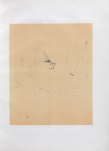 Yvette Guilbert-engelsk serie: Pessima av Henri de Toulouse Lautrec