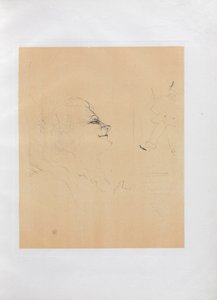 Yvette Guilbert-engelsk serie: Pessima, 1898. av Henri de Toulouse Lautrec