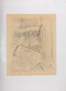 Yvette Guilbert-Engelska serien: Saluting the Audience av Henri de Toulouse-Lautrec