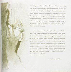 Yvette Guilbert-franska serie: nr 16, 1894. av Henri de Toulouse Lautrec
