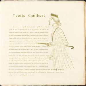 Yvette Guilbert av Henri de Toulouse Lautrec